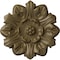 Ekena Millwork Emery Leaf Ceiling Medallion, Hand-Painted Mississippi Mud, 7 5/8"OD x 1"P CM07EMMMF - alternate 1
